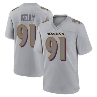 Game Xavier Kelly Men's Baltimore Ravens Atmosphere Fashion Jersey - Gray