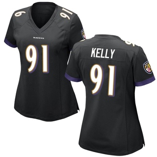 Game Xavier Kelly Women's Baltimore Ravens Jersey - Black