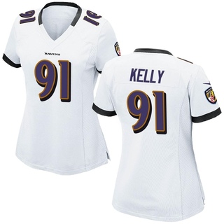 Game Xavier Kelly Women's Baltimore Ravens Jersey - White