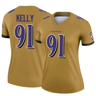 Legend Xavier Kelly Women's Baltimore Ravens Inverted Jersey - Gold