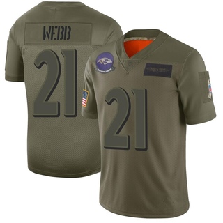 Limited Lardarius Webb Men's Baltimore Ravens 2019 Salute to Service Jersey - Camo