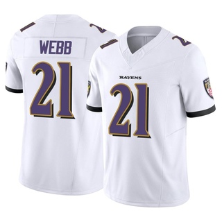 Limited Lardarius Webb Men's Baltimore Ravens Vapor F.U.S.E. Jersey - White