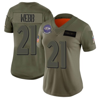 Limited Lardarius Webb Women's Baltimore Ravens 2019 Salute to Service Jersey - Camo