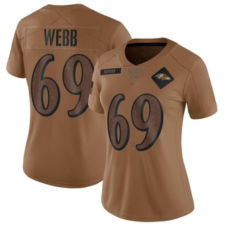 Limited Lardarius Webb Women's Baltimore Ravens 2023 Salute To Service Jersey - Brown