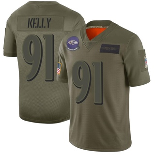 Limited Xavier Kelly Men's Baltimore Ravens 2019 Salute to Service Jersey - Camo