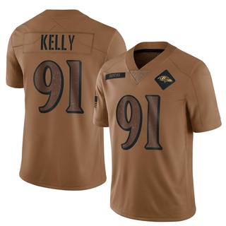 Limited Xavier Kelly Men's Baltimore Ravens 2023 Salute To Service Jersey - Brown